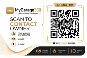 Smart QR sticker, premium white design